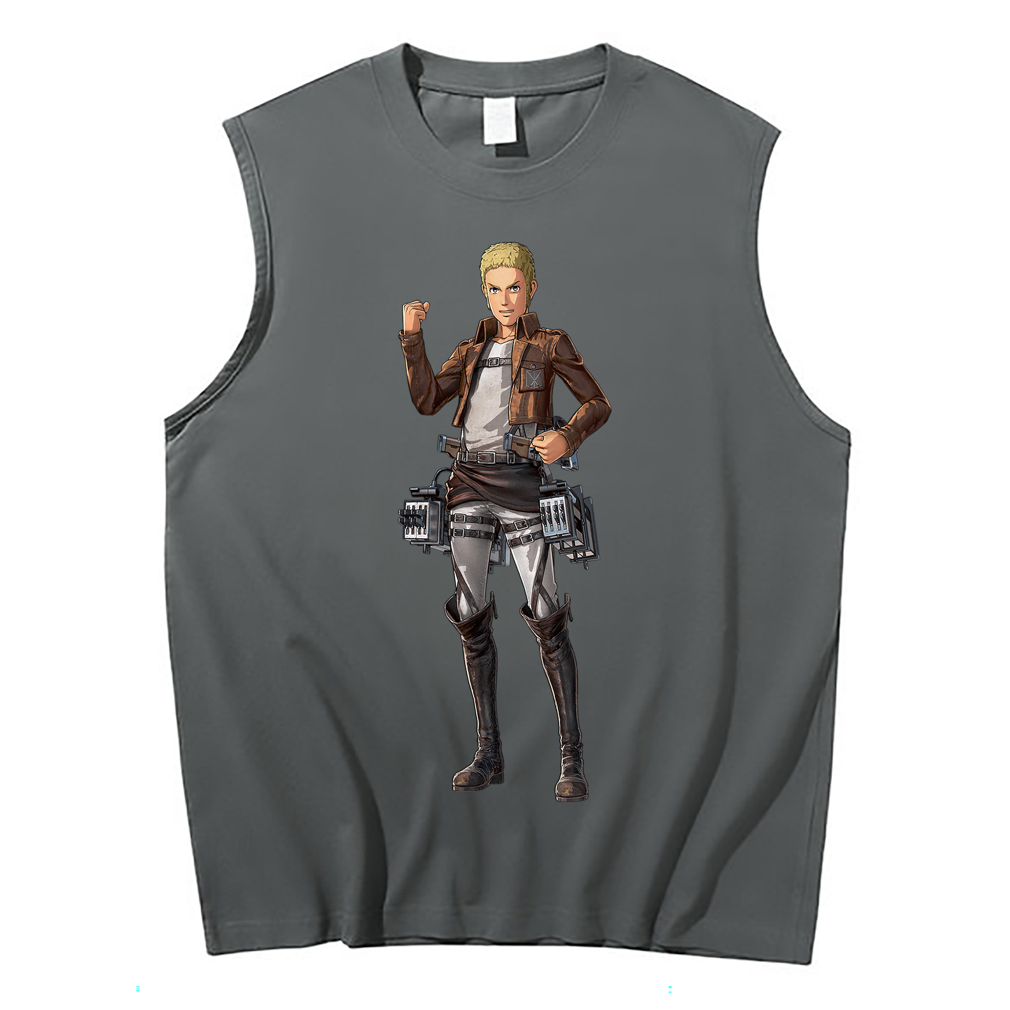 （画像用） 進撃の巨人 ライナー・ブラウン Attack on Titan Reiner Braun コットン100％タンクトップ（フロントプリント）